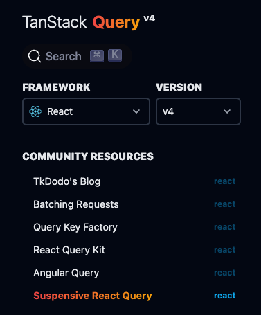 TanStack Query Community Resources